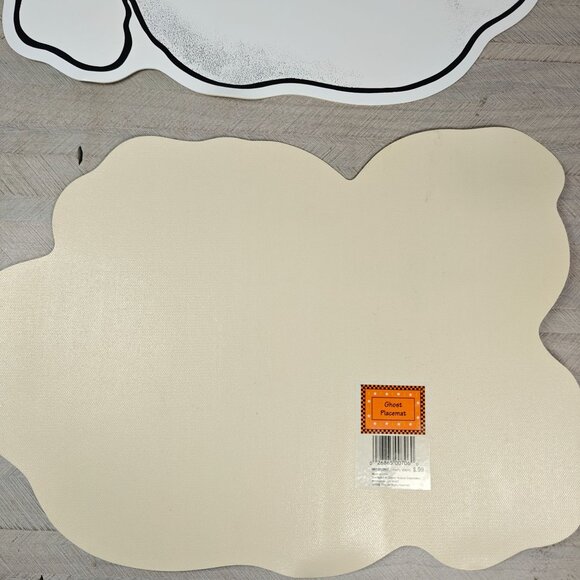 Set Of 4 Vintage Halloween Ghost Placemats Unused - Picture 3 of 5